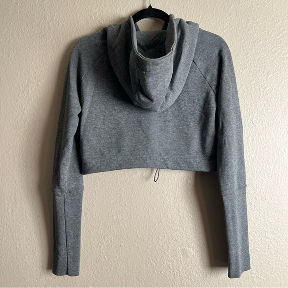 Gymshark Cropped Hoodie Gray NO SIZE TAG - Picture 6 of 7